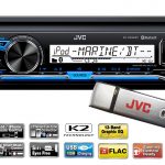 JVC KD-X33MBT vízálló, kabrióba, hajóba különösen ajánlott. Ajándékokkal!!!
