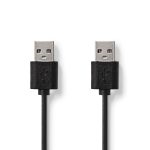 USB kábel – USB A/USB A dugó átjátszó – NEDIS – 2m