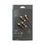 RCA kábel – 2RCA/2RCA high-quality audió átjátszó – NEDIS/PROFIGOLD – 1m